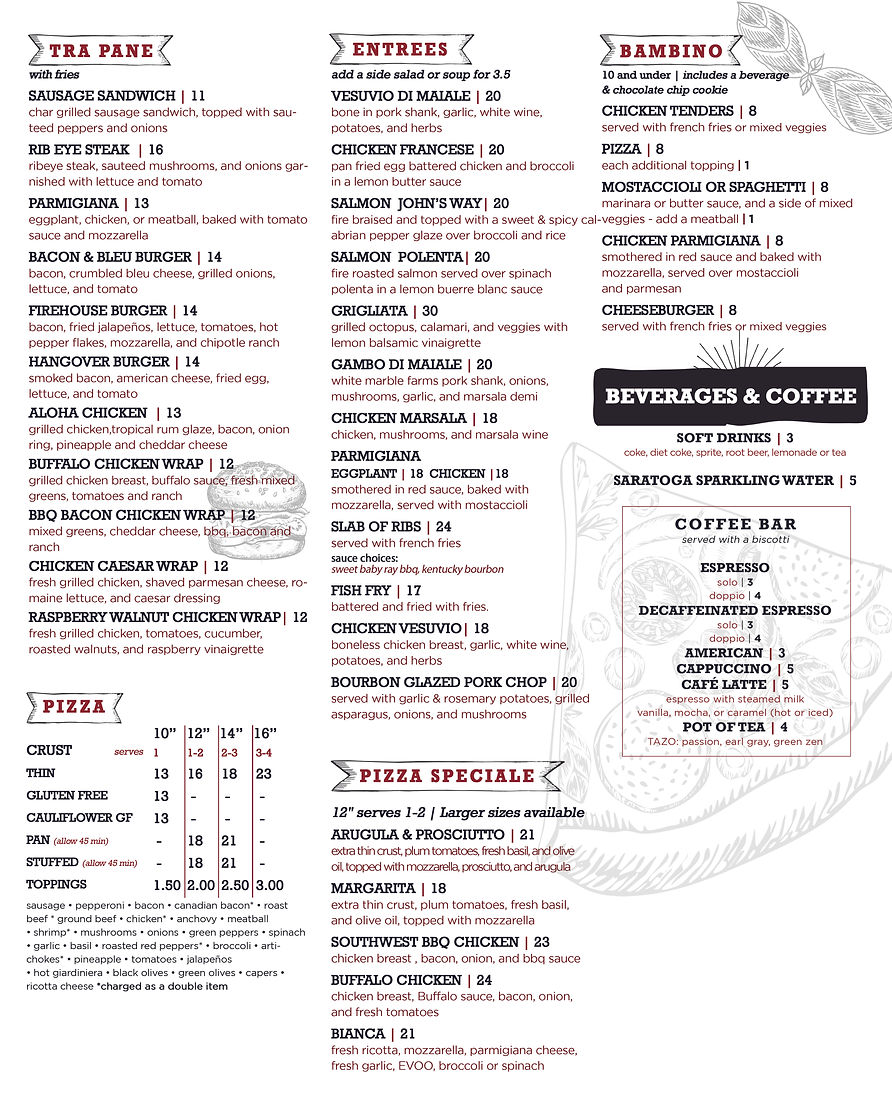 MENU Italian Pizza Kitchen